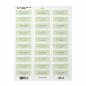 Trouw Moderne Elegant Eenvoudig Professioneel Etiket (Full Sheet)