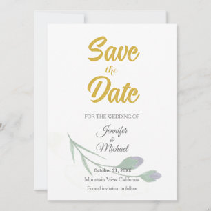 Trouw Moderne Minimalistische Gewone Calligrafie Save The Date