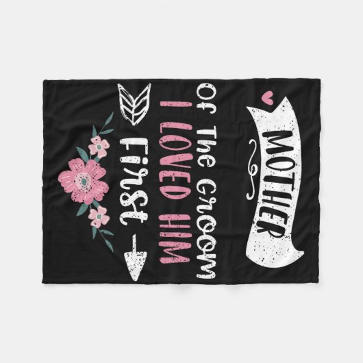 Trouw Moeder van de Bruidegom Ik hield eerst van h Fleece Deken (Voorkant (Horizontaal))