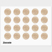 Trouw Monogram Envelopstickers Trouw Ronde Sticker (Vel)