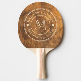 Trouw Monogram Hart Snijblok Tafeltennisbatje