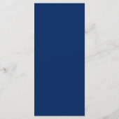 Trouw Monogram Navy Blauwe Anker Nautisch Menu (Achterkant)