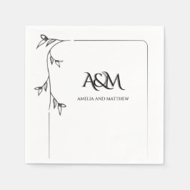 Trouw Monogram Papieren Servetten