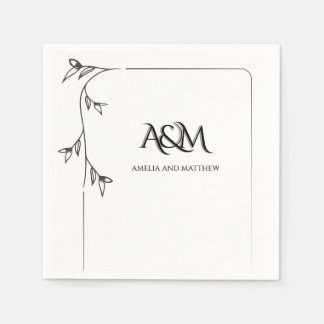 Trouw Monogram Papieren Servetten