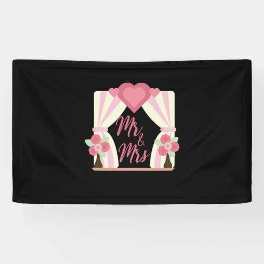 Trouw Mr En Mevrouw Spandoek (Horizontaal)