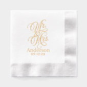 Trouw Mr en Mrs Folie Servetten (Voorkant)