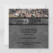 Trouw Natuur Strand Stenen Verloofde Afstudeerders Kaart (Achterkant)