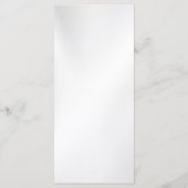 Trouw Navy Blauw Wit Gouden Bloemmotief Zilver Menu (Achterkant)