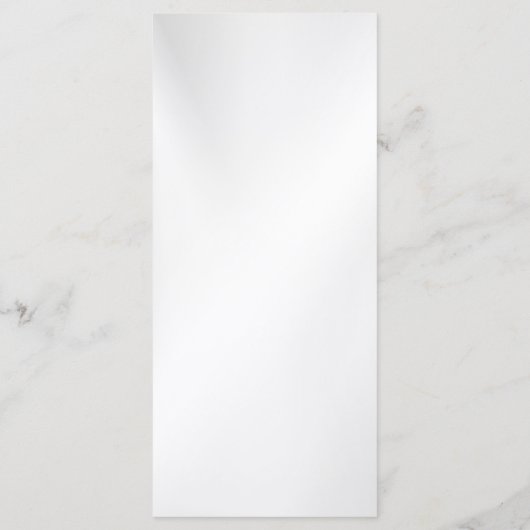 Trouw Navy Blauw Wit Gouden Bloemmotief Zilver Menu (Achterkant)