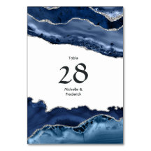 Trouw Navy en Zilver Agate