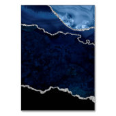 Trouw Navy en Zilver Agate Kaart (Achterkant)