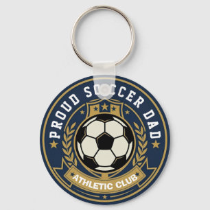 Trouw Navy Voetbal Vader Atletiek Club Sleutelhanger