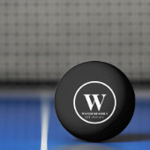 Trouw Net Getrouwd Monogram eenvoudig Pingpongbal (Net)