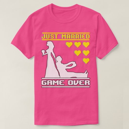 Trouw Net Getrouwd Spel Voorbij T-shirt (Design voorkant)