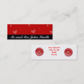 Trouw Nieuwe adreskaarten Kaart Mini Visitekaartje (Voorkant / Achterkant)