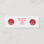 Trouw Nieuwe adreskaarten Kaart Mini Visitekaartje (Achterkant)