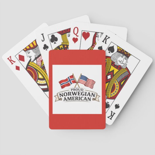 Trouw Noorweegs Amerikaan Speelkaarten (Achterkant)