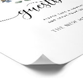 Trouw of anders, zalige bloemen, gastboek tekening poster (Hoek)