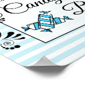 Trouw- of babyshower Candy Bar bord Poster (Hoek)