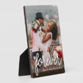 Trouw- of jubileumfoto | Voor altijd Fotoplaat (Zijkant)