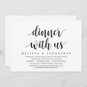 Trouw ontsnapping, diner met de pasgetrouwden kaart (Voorkant / Achterkant)