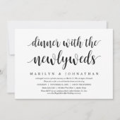 Trouw ontsnapping, diner met de pasgetrouwden kaart (Voorkant)