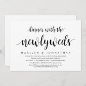 Trouw ontsnapping, diner met de pasgetrouwden uitn kaart (Voorkant / Achterkant)