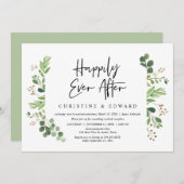 Trouw ontsnapping, 'Happily ever after' diner Kaart (Voorkant / Achterkant)