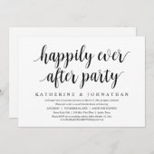 Trouw ontsnapping, Happily Ever After dinerfeest Kaart (Voorkant / Achterkant)