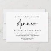 Trouw ontsnapping, 'Happily ever after dinner' Kaart (Voorkant)