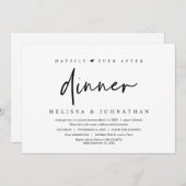 Trouw ontsnapping, 'Happily ever after dinner' Kaart (Voorkant / Achterkant)