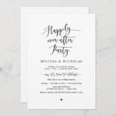 Trouw ontsnapping, Happily Ever After feest Kaart (Voorkant / Achterkant)