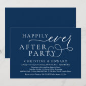 Trouw ontsnapping, Happily Ever After Feest Uitnod Kaart (Voorkant / Achterkant)