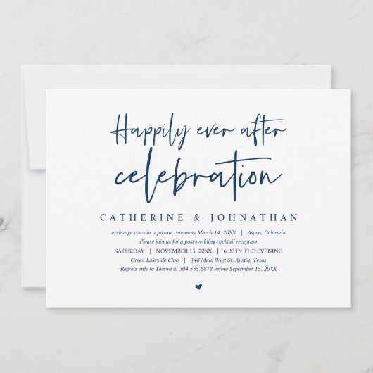 Trouw ontsnapping, Happily Ever After-viering Kaart (Voorkant)