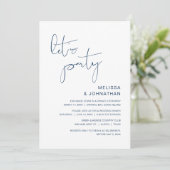 Trouw ontsnapping. Laten we feesten, klassiek Navy Kaart (Staand voorkant)