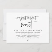 Trouw ontsnapping, modern minimalistisch  kaart (Voorkant)