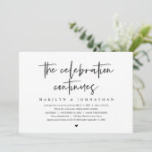 Trouw ontsnapping, Moderne viering gaat door Kaart (Staand voorkant)