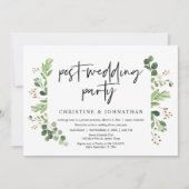 Trouw ontsnapping, na-huwelijksfeest kaart (Voorkant)