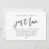 Trouw ontsnapping, niets bijzonders, gewoon liefde kaart (Voorkant)