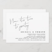 Trouw ontsnapping, Nu is het tijd om te feesten Kaart (Voorkant / Achterkant)