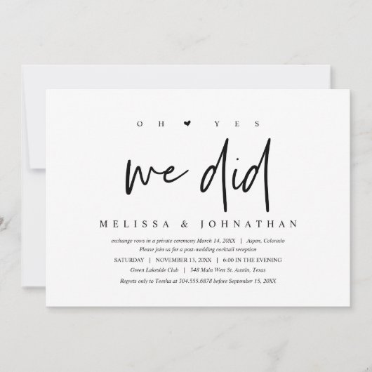 Trouw ontsnapping, oh ja dat deden we kaart (Voorkant)