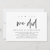 Trouw ontsnapping, oh ja dat hebben we gedaan kaart (Voorkant)