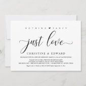 Trouw Ontwijk, Elegant Ontvangstfeest Uitnod Kaart (Voorkant)