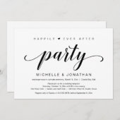 Trouw Ontwijk, Elegant Zwarte Script Kaart (Voorkant / Achterkant)