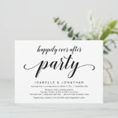 Trouw Ontwijk, Elegante Klasse Zwarte Script Kaart (Staand voorkant)