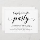 Trouw Ontwijk, Elegante Klasse Zwarte Script Kaart (Voorkant / Achterkant)