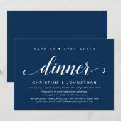 Trouw Ontwijk, Happily Ever After Diner Uitnodigin Kaart (Voorkant / Achterkant)