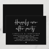 Trouw Ontwijk, Happily Ever After Feest Uitnodigin Kaart (Voorkant / Achterkant)