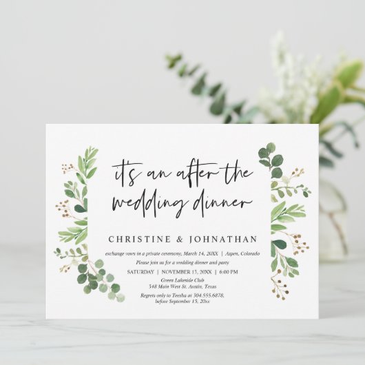 Trouw Ontwijk, Na het trouwdiner Kaart (Staand voorkant)