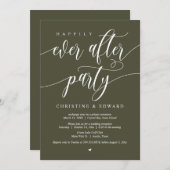 Trouw Ontwijking, Happily Ever After Feest, Olijf Kaart (Voorkant / Achterkant)